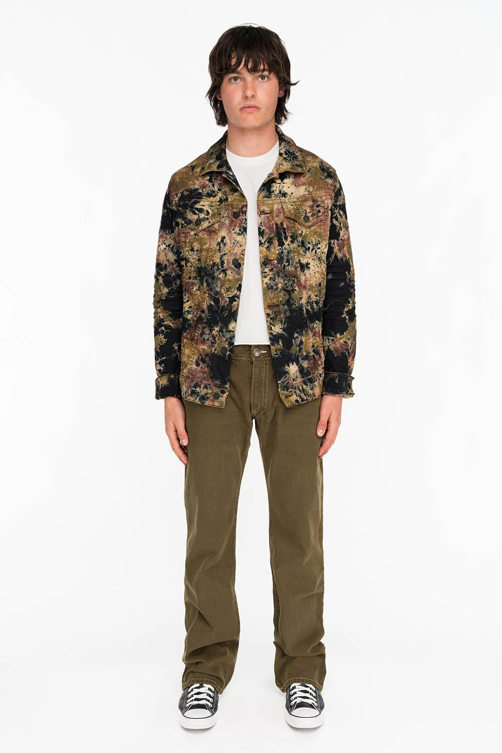 CLASSIC 5 POCKET STRAIGHT LEG IN DARK GREEN WASH - Image 4