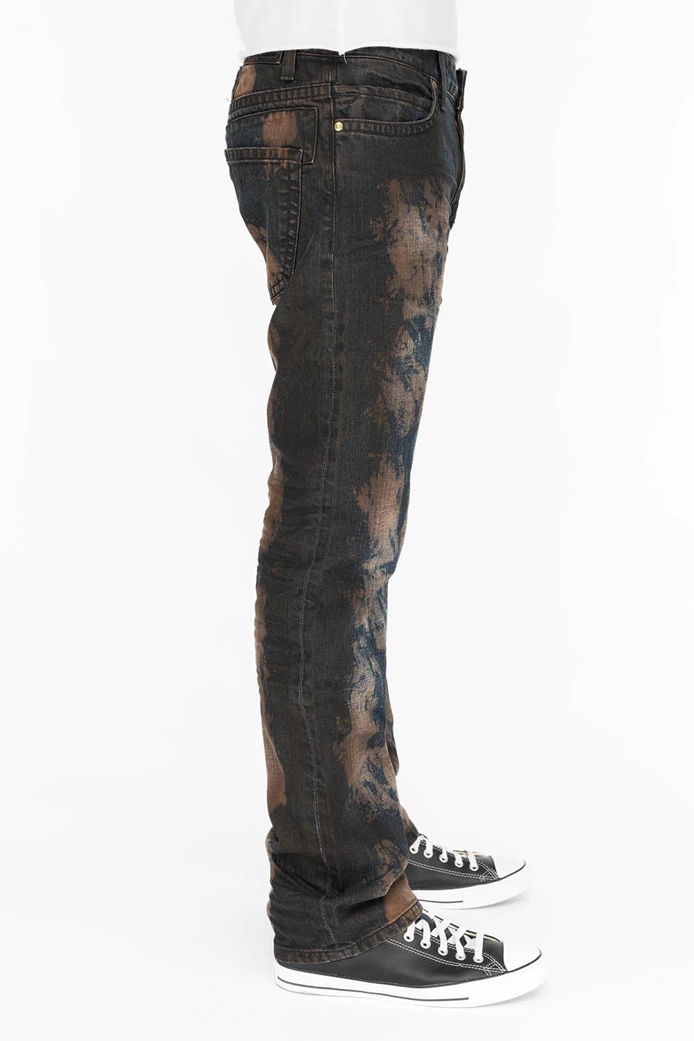 CLASSIC 5 POCKET STRAIGHT LEG IN TIPPY RED WASH - Image 2