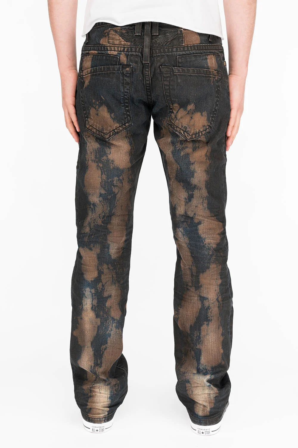 CLASSIC 5 POCKET STRAIGHT LEG IN TIPPY RED WASH - Image 3