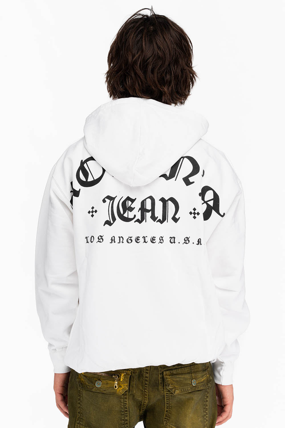 FLEUR-DE-LIS HOODIE IN WHITE - Image 2