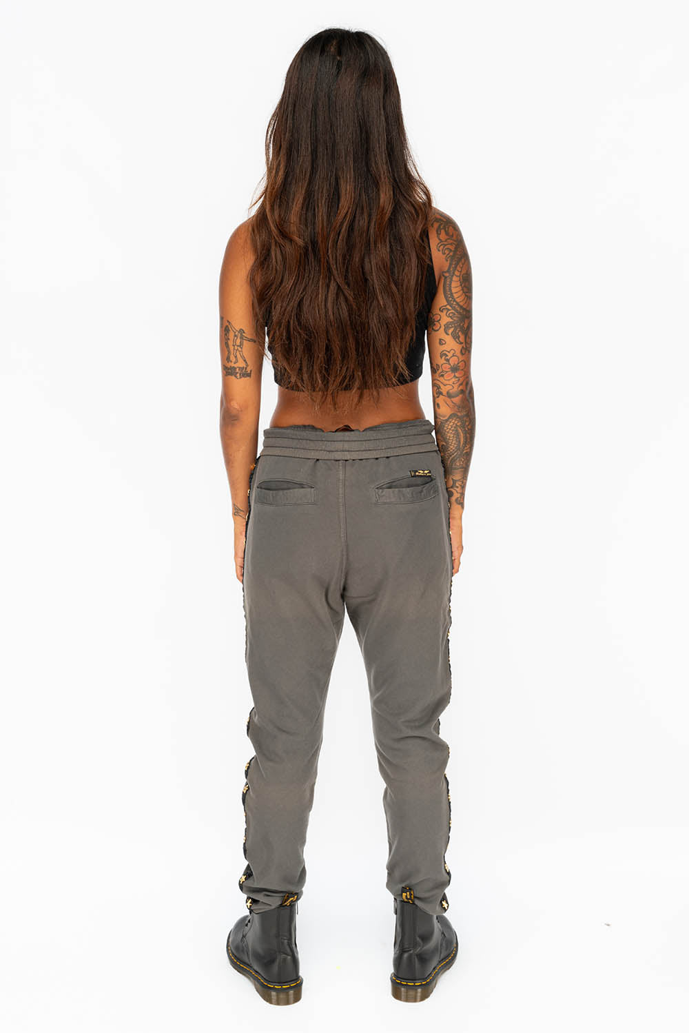 WOMENS JOGGING PANTS IN GREY CHARCOAL - Image 5