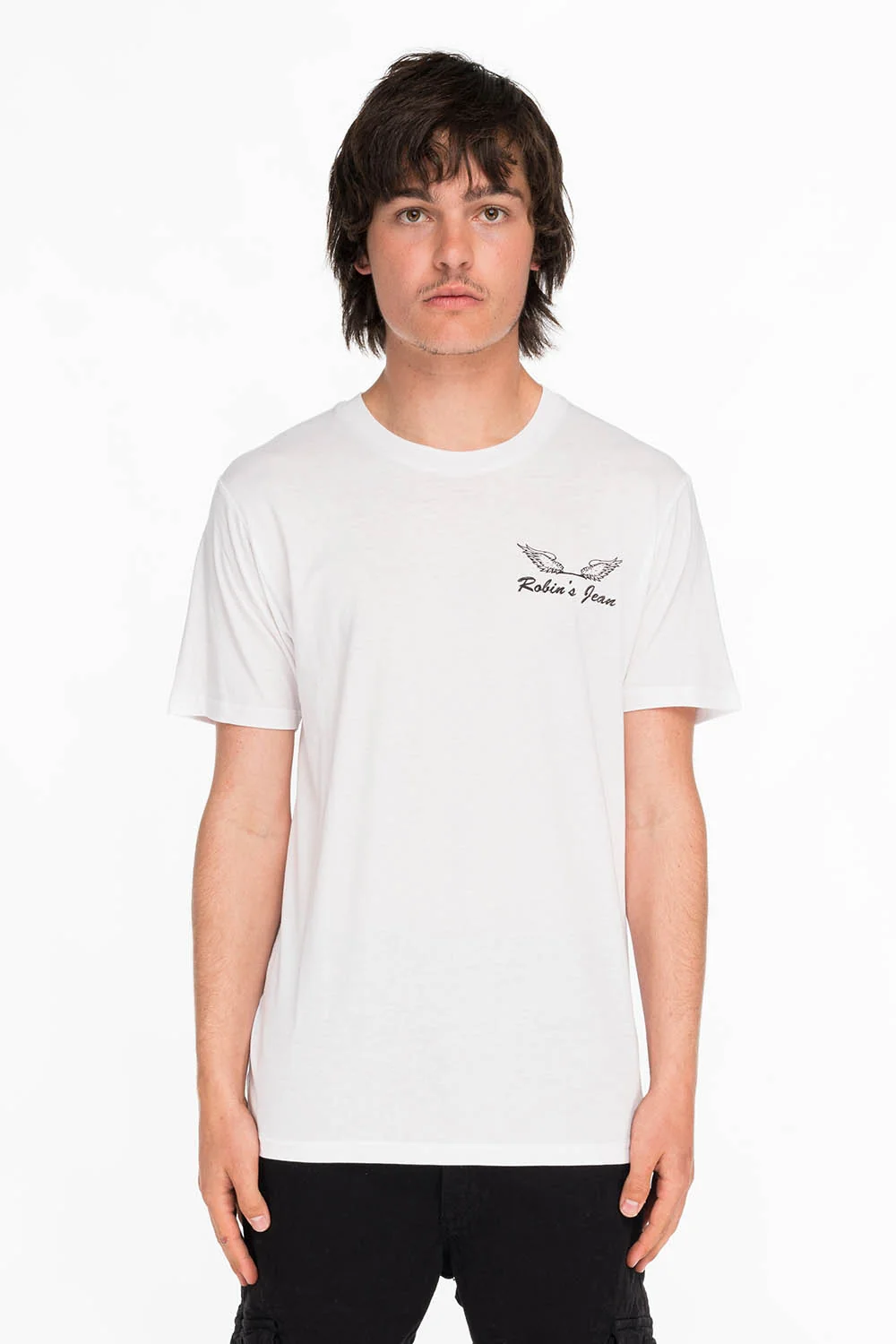 DOUBLE CROSSED PIRATE TEE IN WHITE - Image 2