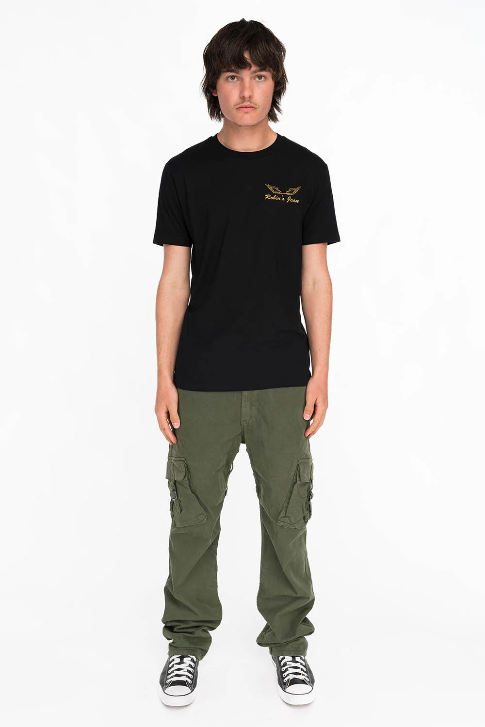 DOUBLE CROSSED PIRATE TEE IN BLACK - Image 4