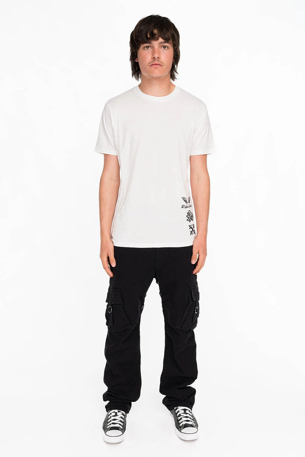 KING OF ROSES TEE IN WHITE - Image 4