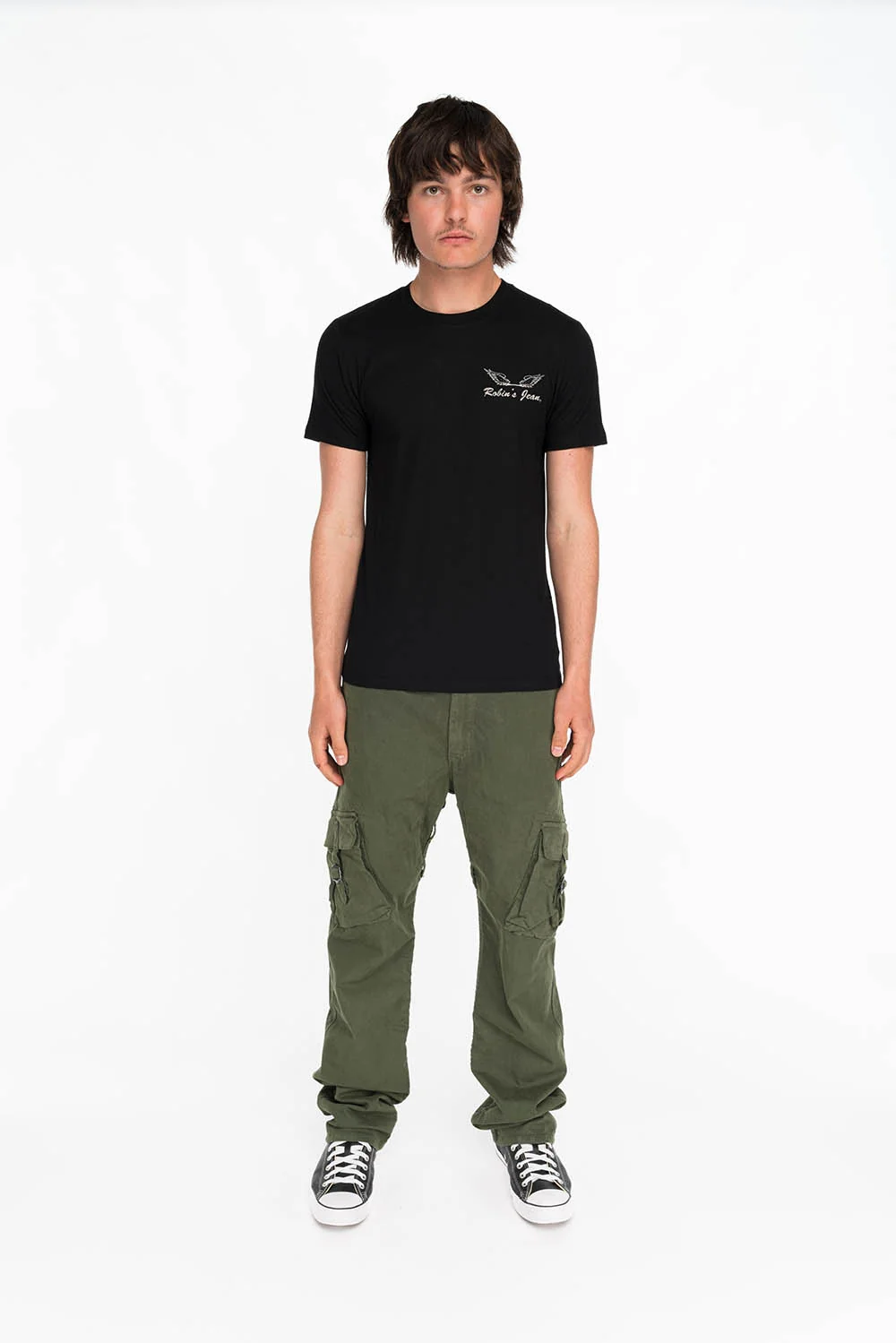ROBIN WINGS TEE IN BLACK WHITE - Image 4