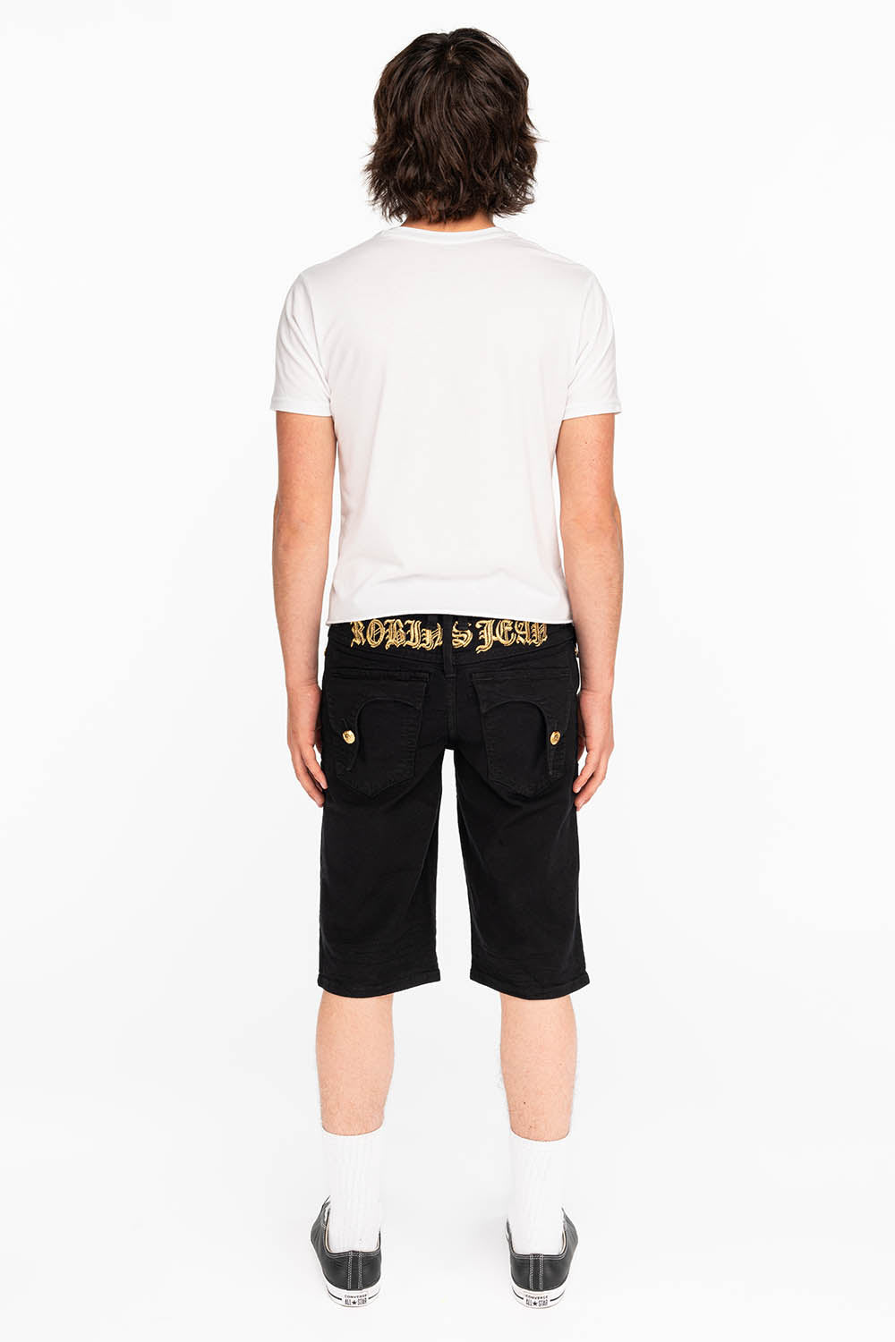 KILLER FLAP SHORTS IN BLACK AND GOLD - Image 5