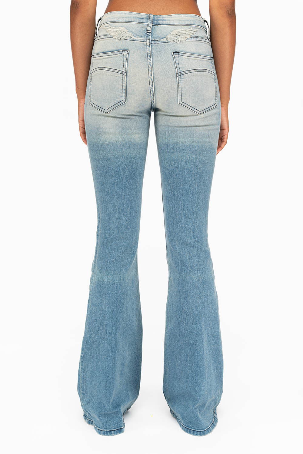 PEACE AND LOVE FLARE IN LIGHT BLUE - Image 4