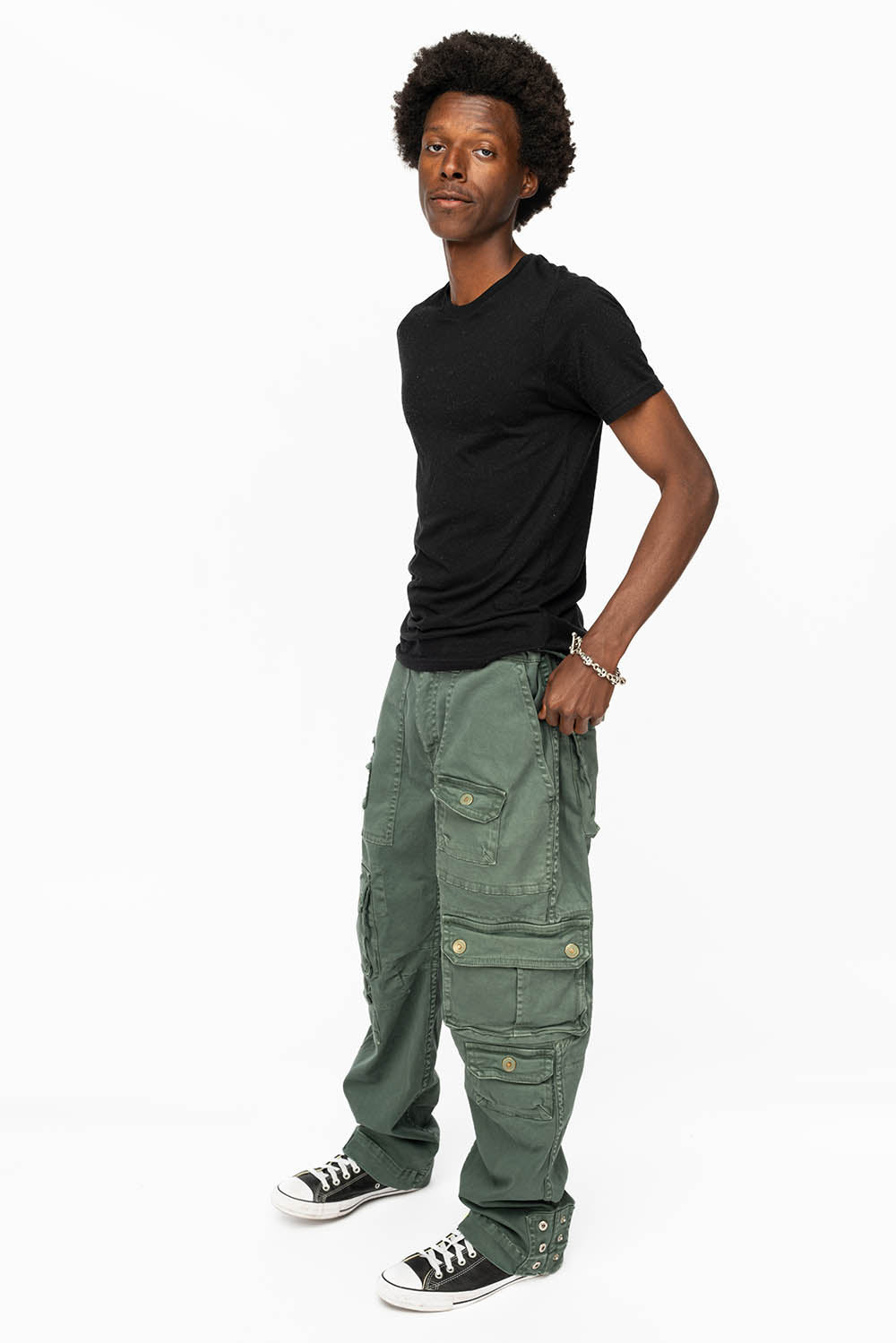ORIGINAL ROBIN’S JEAN CALL OF DUTY CARGO PANTS IN FOREST WASH - Image 3