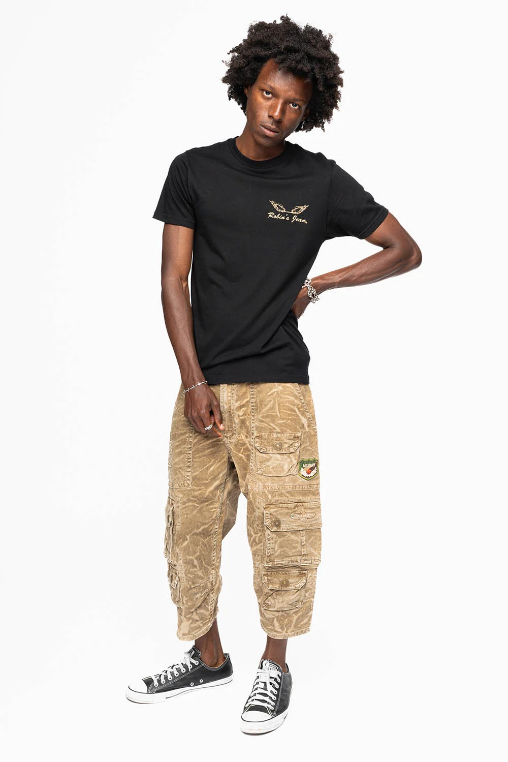 ORIGINAL ROBIN’S JEAN CALL OF DUTY CARGO SHORT IN GHOST KHAKI - Image 5