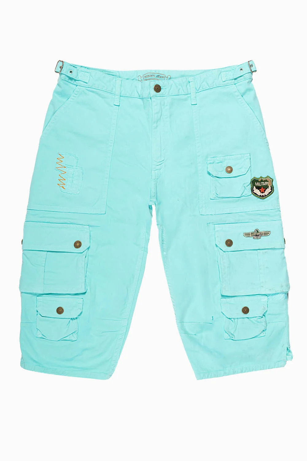ORIGINAL ROBIN’S JEAN CALL OF DUTY CARGO SHORT IN TURQUOISE