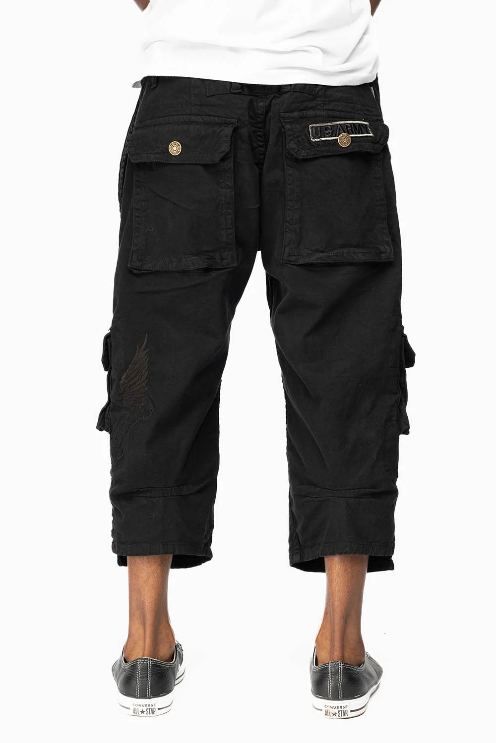 ORIGINAL ROBIN’S JEAN CALL OF DUTY CARGO SHORT IN PURE BLK - Image 5