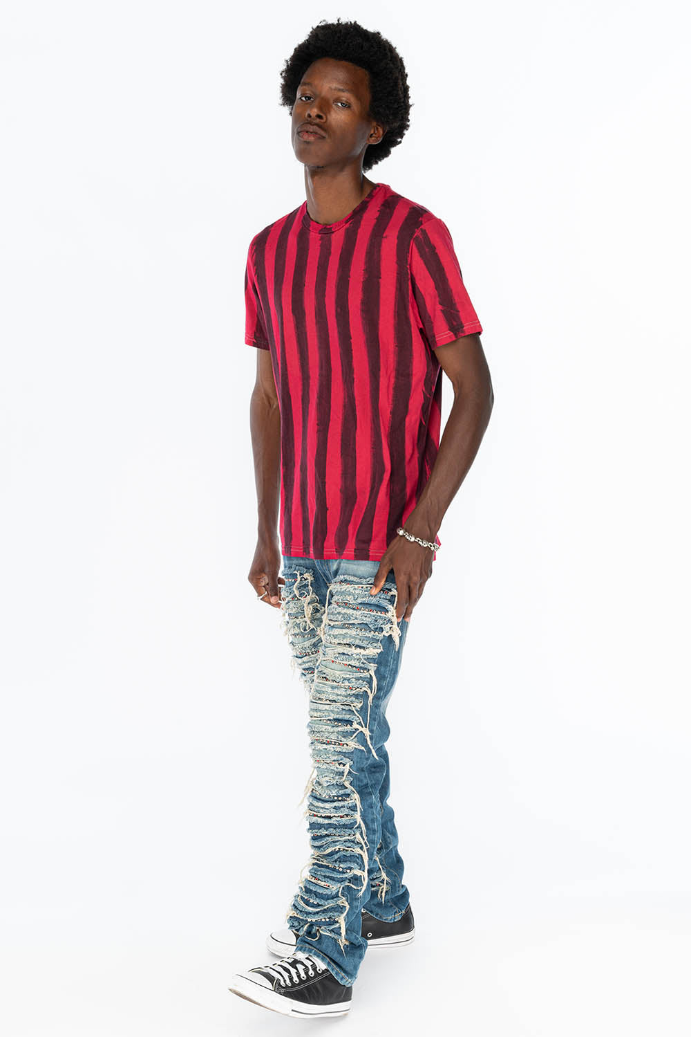 PRISONER BLACK/RED T-SHIRT WITH RJ ALCATRAZ PRINT - Image 8