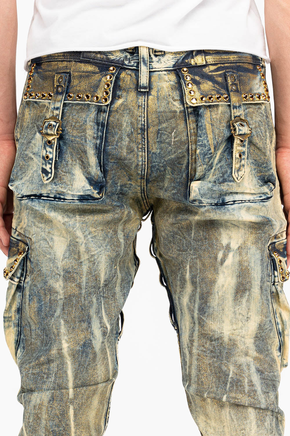 CLASSIC PREDATOR CARGO IN GOLD WAX WITH CRYSTALS - Image 5