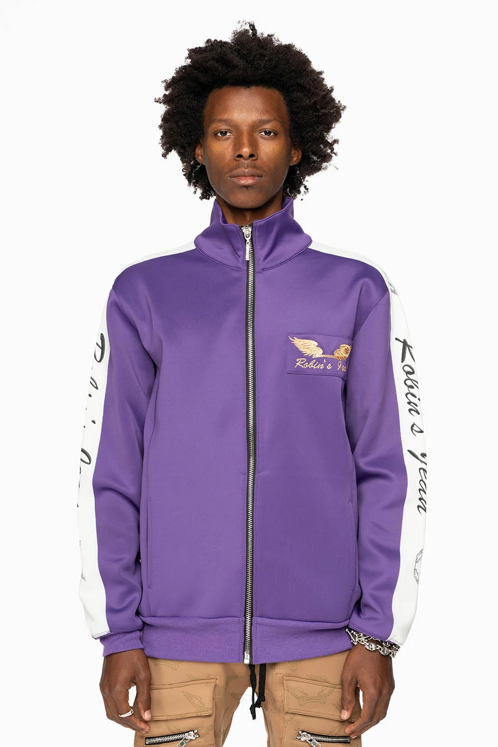 ROBIN’S TEAM TRACK JACKET IN PURPLE - Image 5