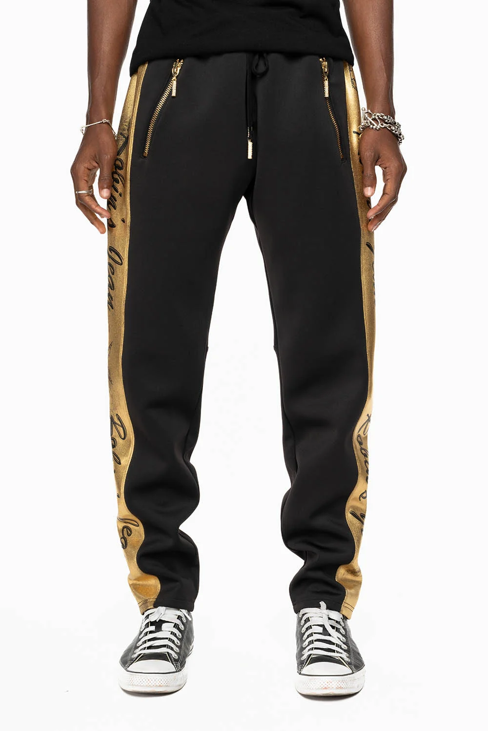 ROBIN TEAM JOGGER IN GOLD ON BLACK - Image 6