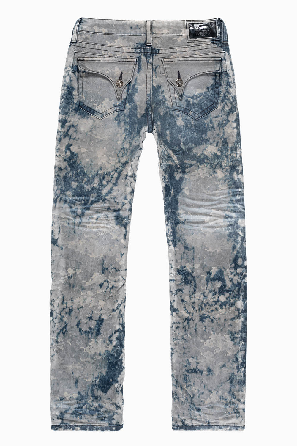 ROBINS KIDS LONG FLAP SLIM-STRAIGHT JEANS  IN TITANIA WASH