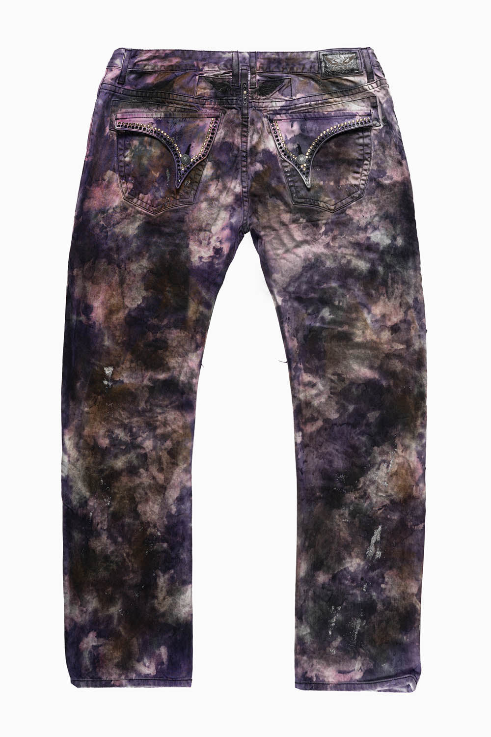 ROBIN'S NEW VINTAGE EDITION RIPPED JEANS WITH  CRYSTALS IN PAOLO PURPLE WASH - Image 3