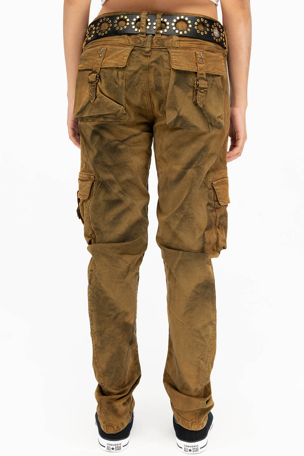 WOMENS MILITARY STYLE CARGO IN SUPERNATURAL OLIVE - Image 4